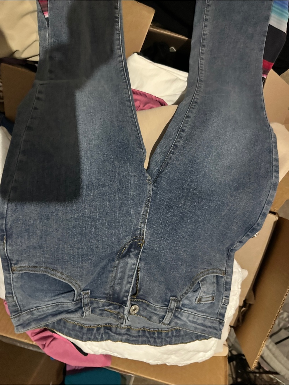 Women's High-Rise Flared Jeans — Blue Denim